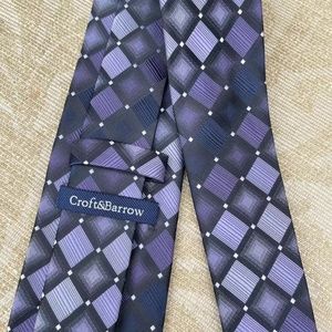 NWOT Croft&Barrow purple and grey tie